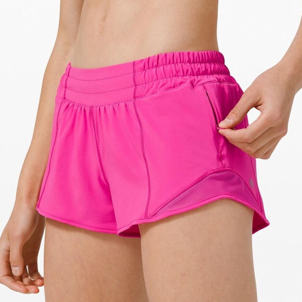 Lululemon Sonic Pink Hotty Hot Shorts